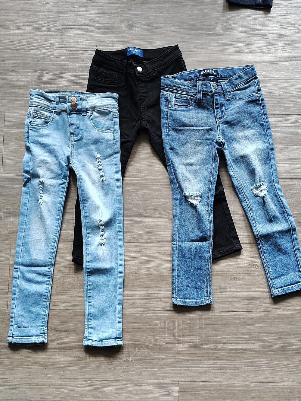 Girls Skinny Jeans Trio Size 5